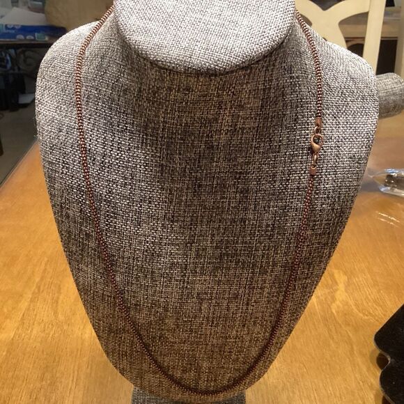 NWOT. Copper Tone 3 In 1 Anchor Chain 21” - Picture 5 of 8